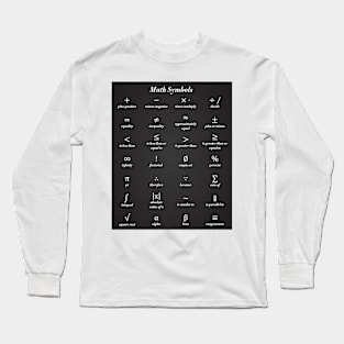 Math Symbols Long Sleeve T-Shirt